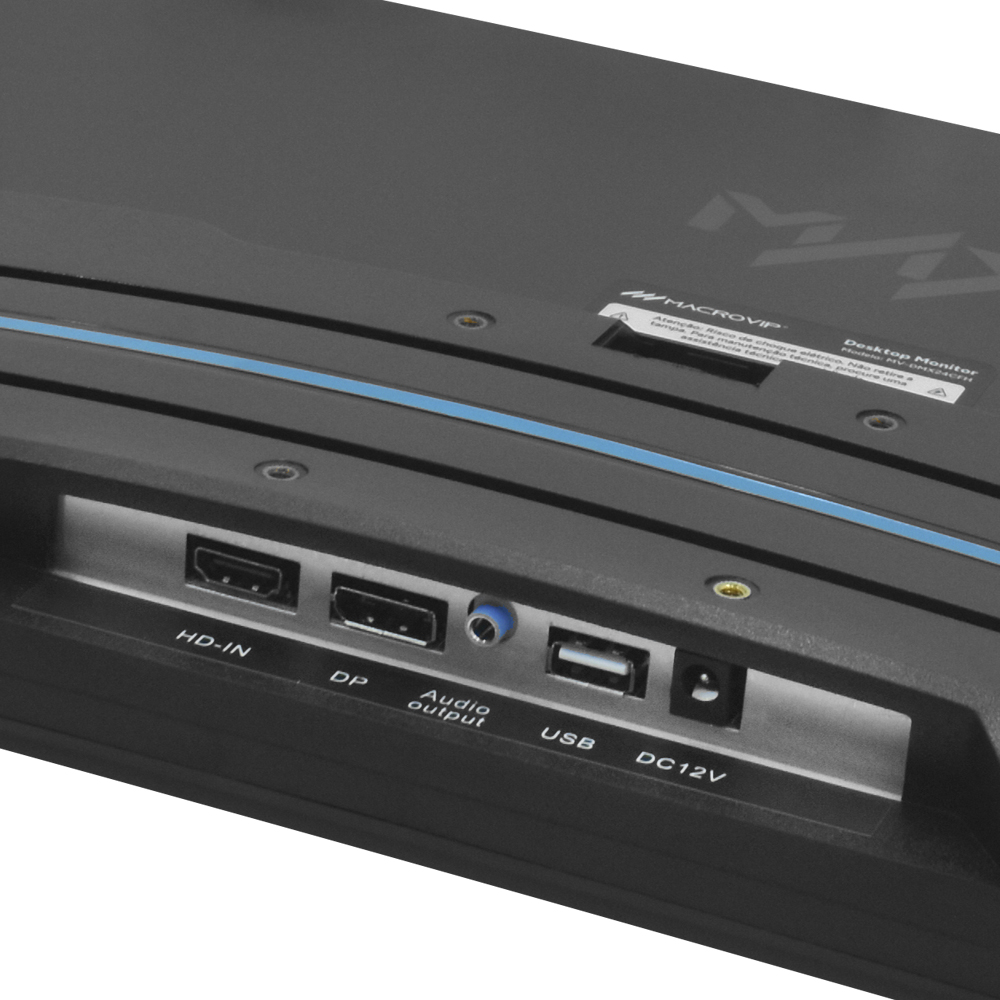 Monitor Gamer Macrovip Max MV-DMX24CFH 24" Full HD Curvo VA 180Hz / 1Ms - Preto