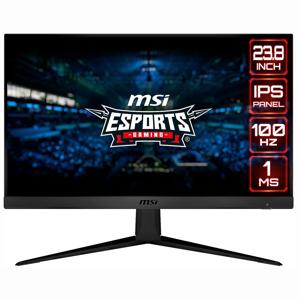 Monitor Gamer MSI Esports G2412V 23.8" Full HD 100Hz / 1Ms - Preto