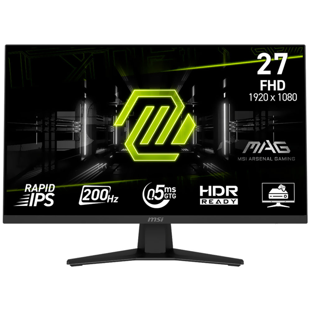 Monitor Gamer MSI Mag 274F 27" Full HD IPS 200Hz / 0.5Ms - Preto