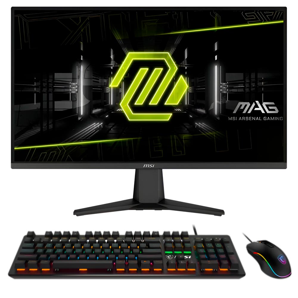Monitor Gamer MSI Mag 27C6X 27" Full HD LED Curvo 250Hz / 1Ms - Preto + Combo GM300