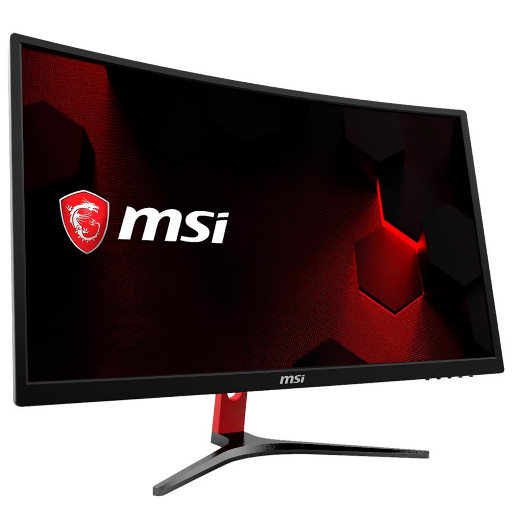 Monitor Gamer MSI Optix G24C 24" Full HD LED Curvo 144Hz / 1MS - Preto 