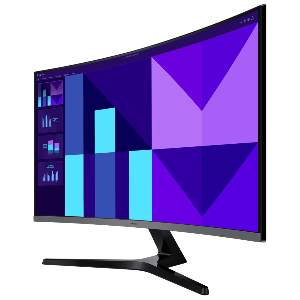 Monitor Gamer Samsung Essential S3 LS32D396GAN 32" Full HD Curvo VA 100Hz - Preto