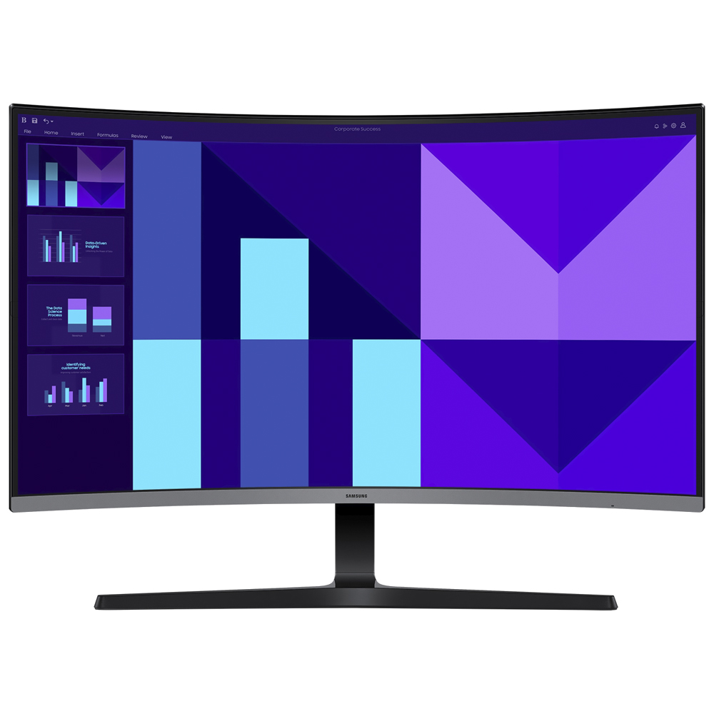 Monitor Gamer Samsung Essential S3 LS32D396GAN 32" Full HD Curvo VA 100Hz - Preto