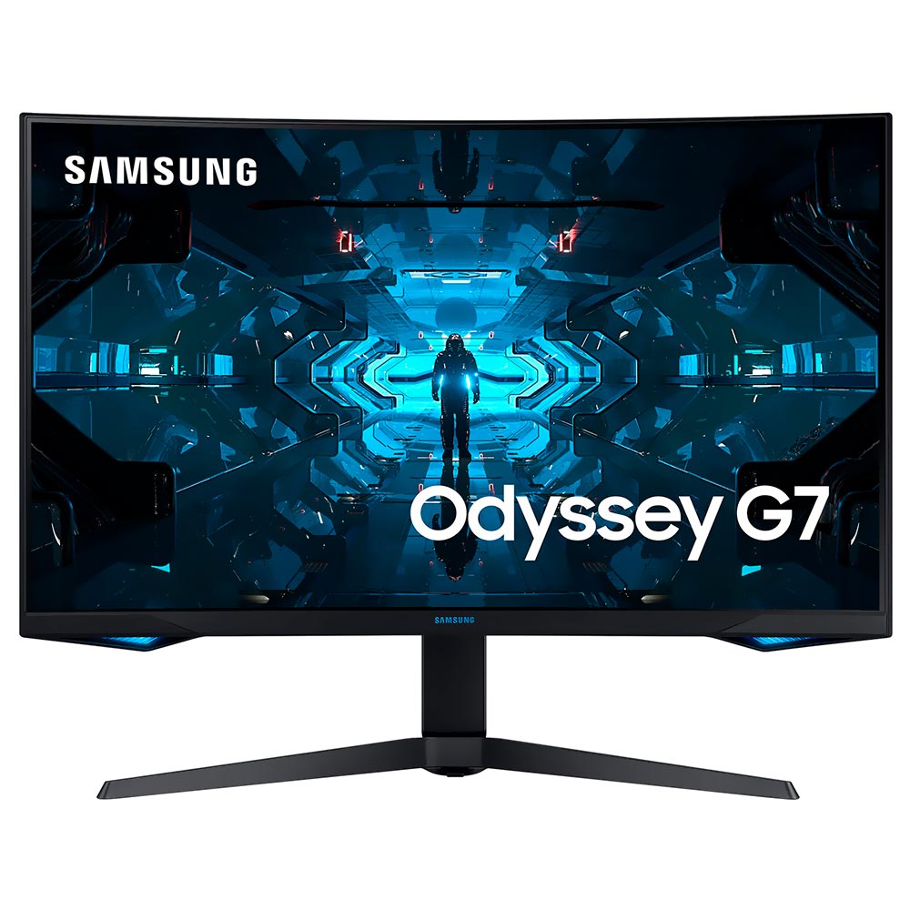 Monitor Gamer Samsung LC32G75TQSNXZA Odyssey G7 32" WQHD QLED Curvo 240Hz / 1Ms - Preto 