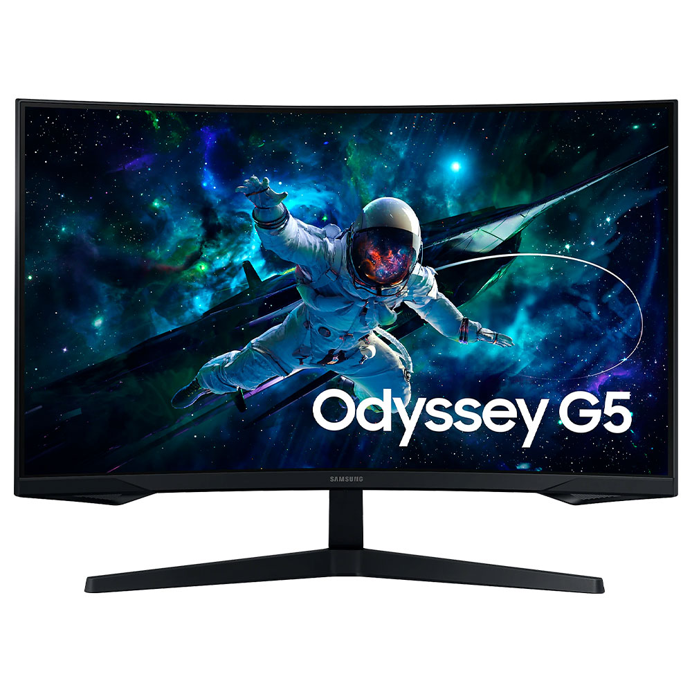 Monitor Gamer Samsung Odyssey G55C LS27CG552EN 27" QHD LED Curvo 165Hz / 1Ms - Preto