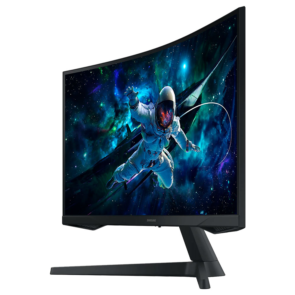 Monitor Gamer Samsung Odyssey G55C LS27CG552EN 27" QHD LED Curvo 165Hz / 1Ms - Preto
