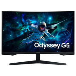 Monitor Gamer Samsung Odyssey G55C LS32CG552EN 32" QHD 165Hz / 1Ms - Preto