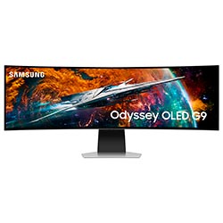 Monitor Gamer Samsung Odyssey G9 LS49DG956SN 49" DQHD OLED Curvo 240Hz / 0.03Ms - Prata