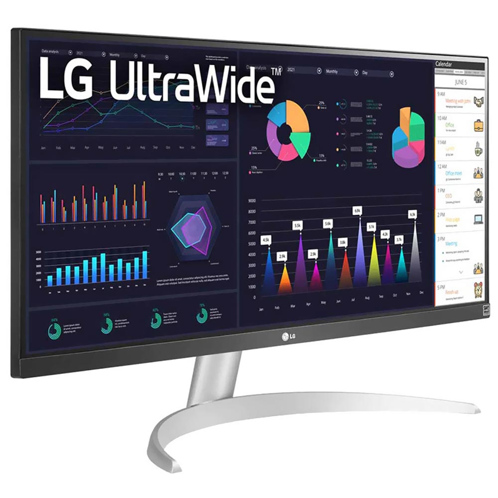 Monitor LG UltraWide 29WQ600-W 29" Full HD IPS LED 75Hz / 1Ms - Preto / Branco