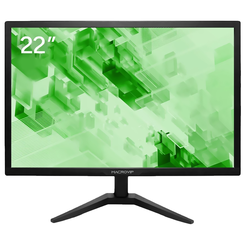 Monitor Macrovip MV-DM22FH 22" Full HD IPS 75Hz / 5Ms - Preto