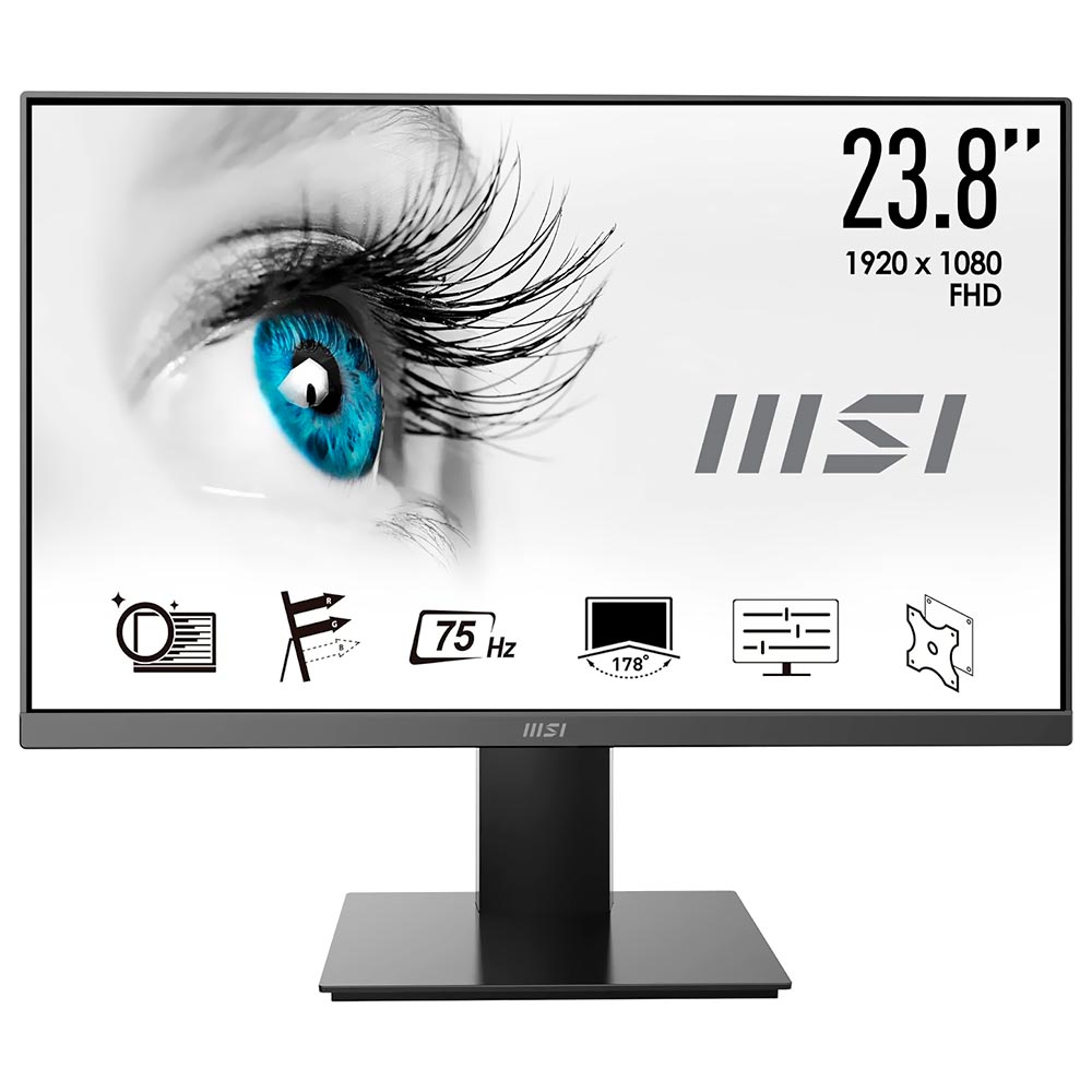 Monitor MSI Pro MP2412 23.8" Full HD LED 100Hz / 1Ms - Preto