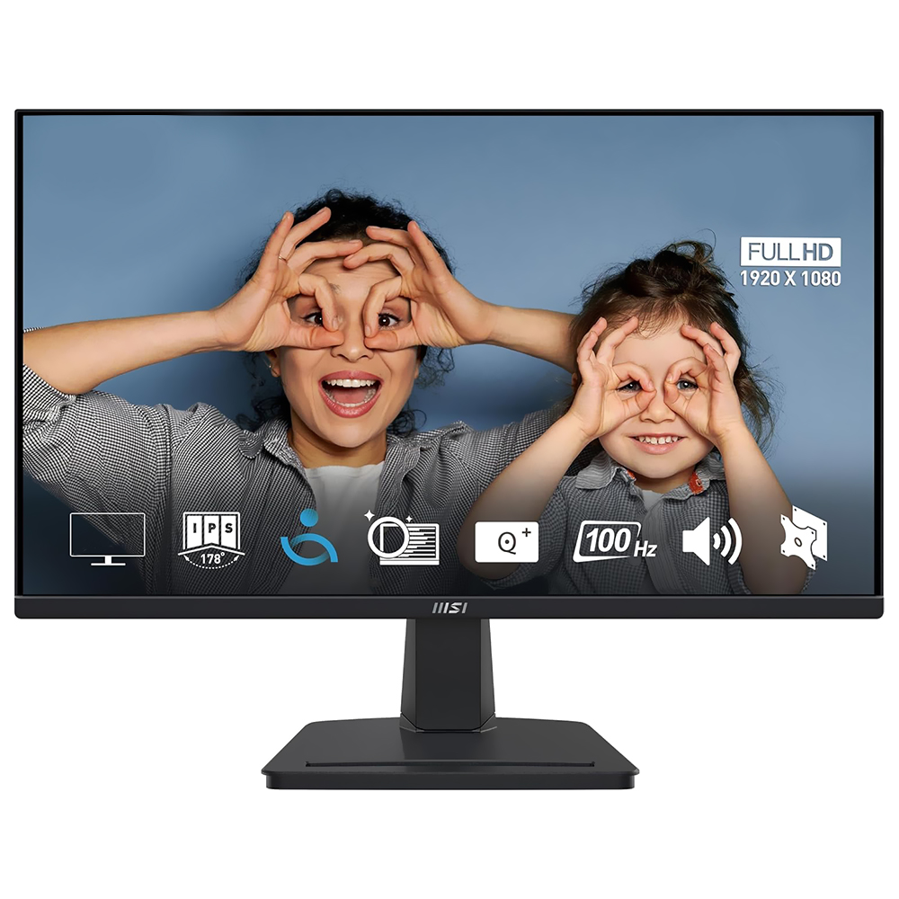 Monitor MSI Pro MP252 24.5" Full HD 100Hz / 1Ms - Preto