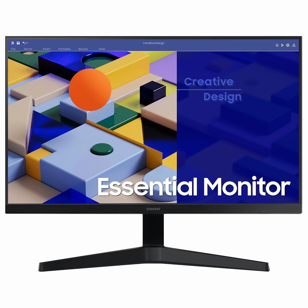 Monitor Samsung LS24C310EAL S3 24" Full HD LED 75Hz - Preto