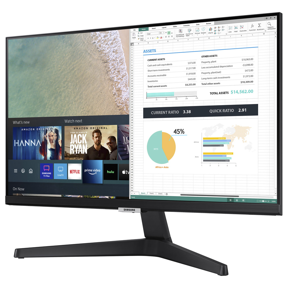 Monitor Samsung Smart M5 LS24AM506NN 24" Full HD 60Hz LED - Preto