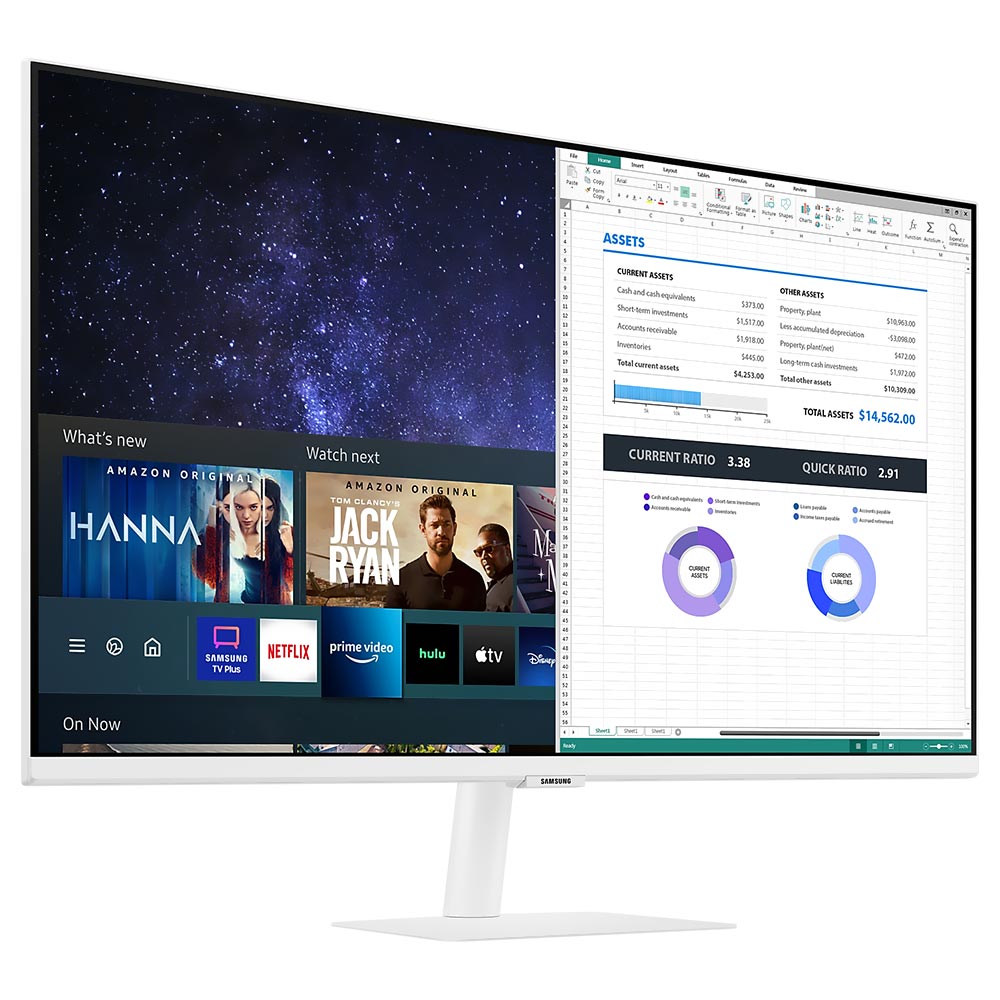 Monitor Samsung Smart M5 LS32CM501ENXZA 32" Full HD LED - Branco