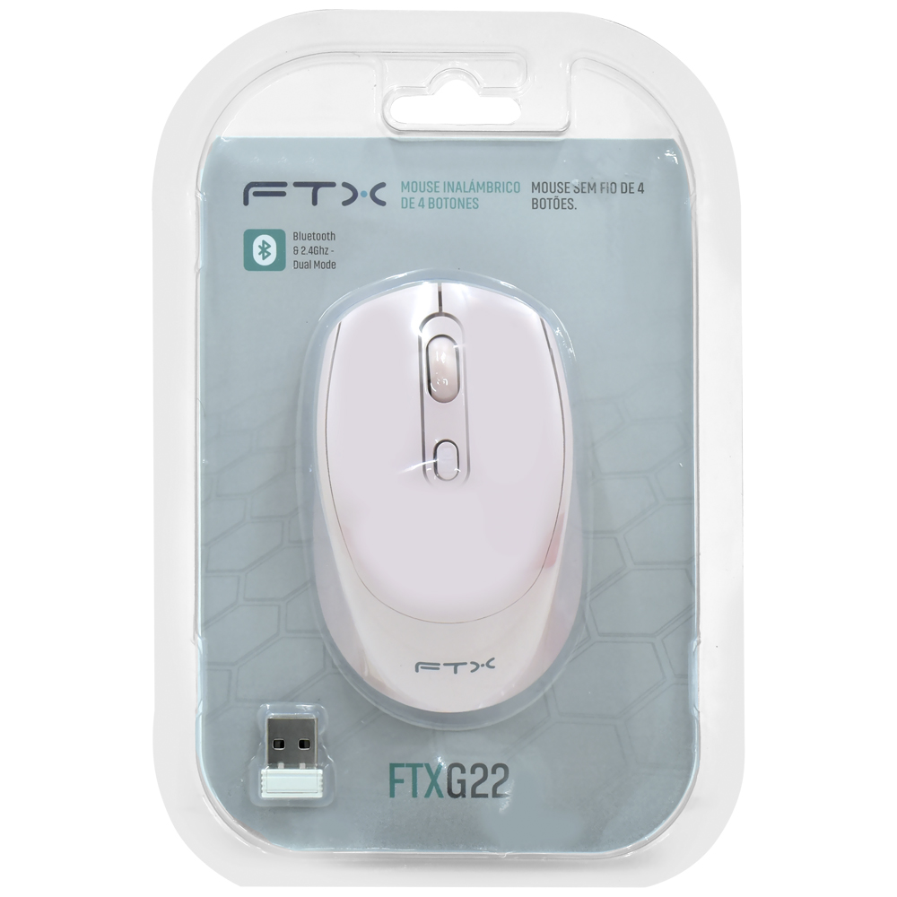 Mouse FTX FTXG22 Wireless - Rosa