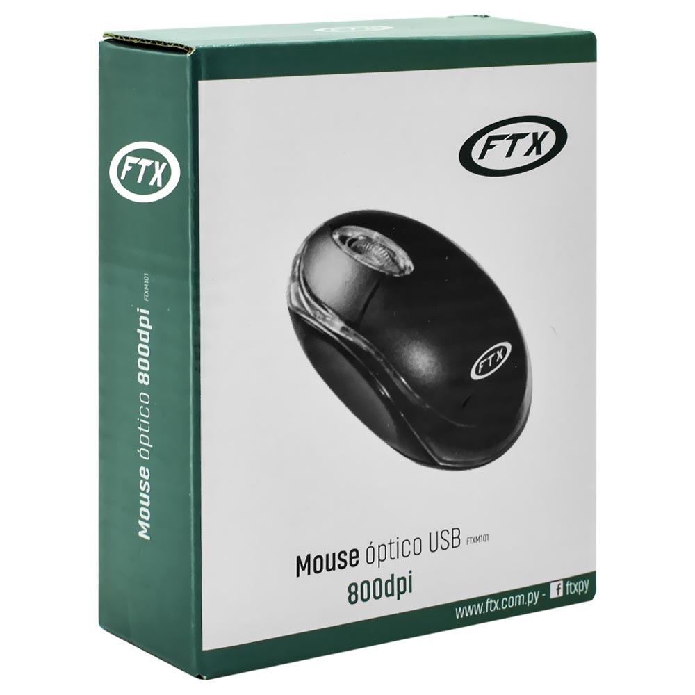 Mouse FTX M101 USB - Preto