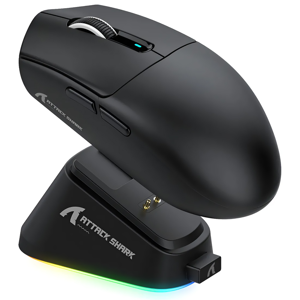 Mouse Gamer Attack Shark G3 Pro Wireless / Bluetooth - Preto