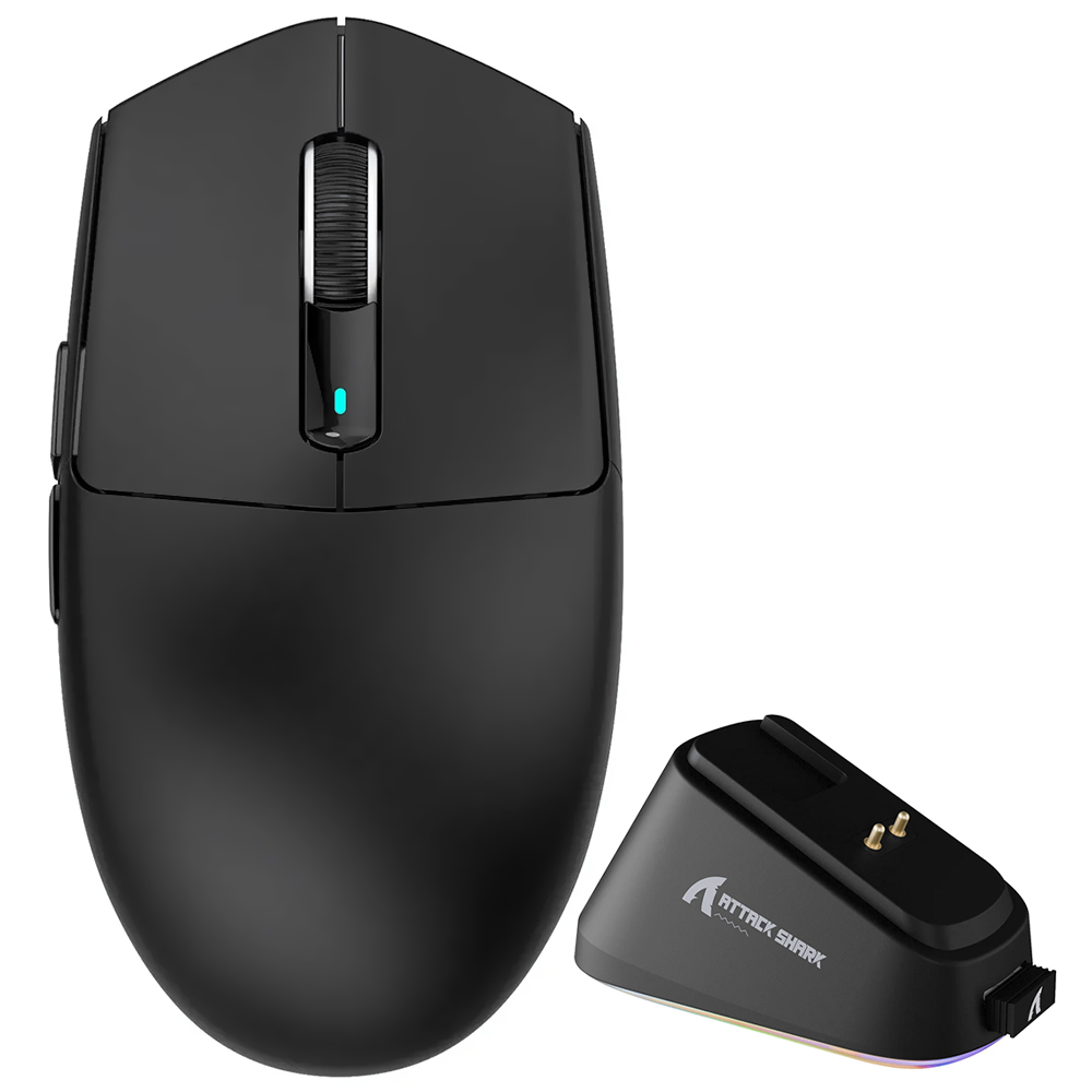 Mouse Gamer Attack Shark G3 Pro Wireless / Bluetooth - Preto
