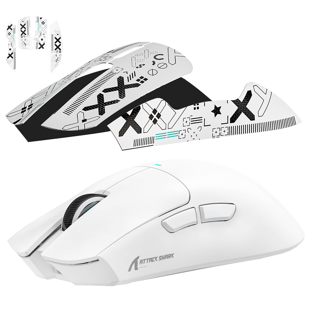Mouse Gamer Attack Shark X11 Wireless / Bluetooth - Branco