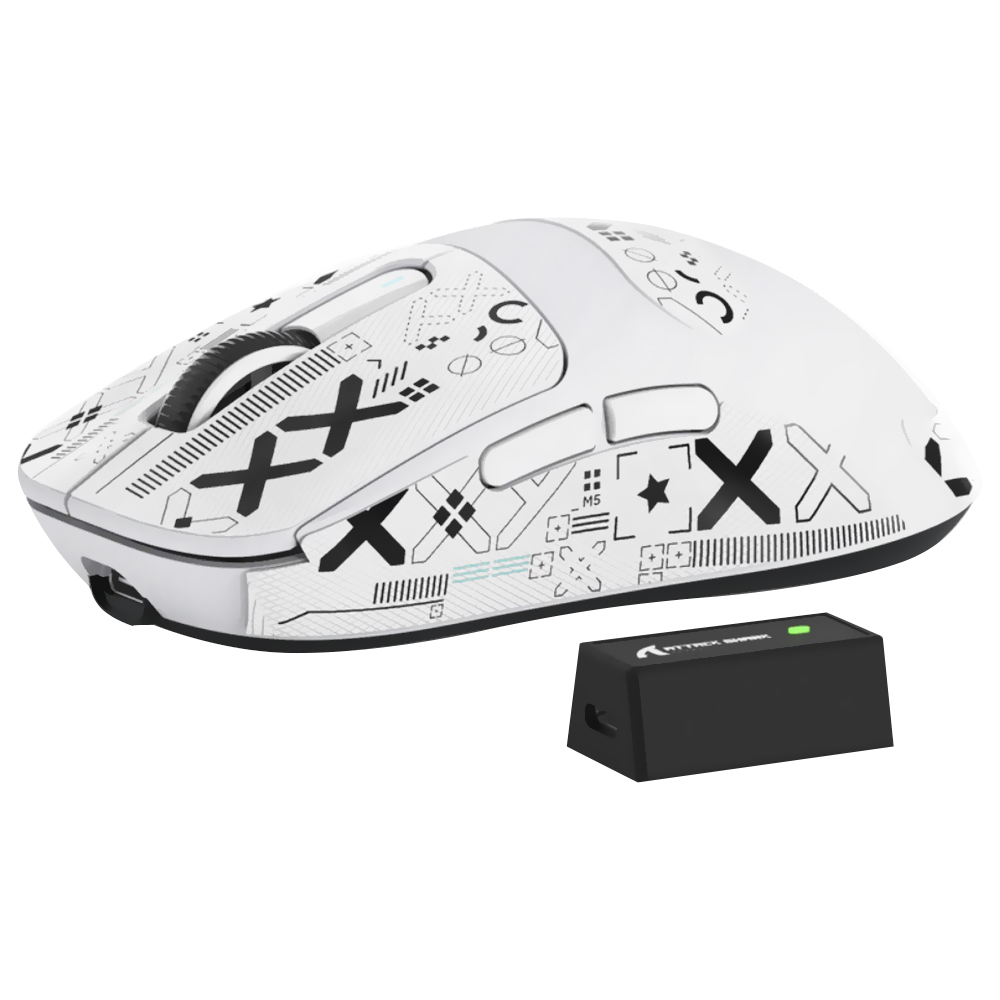 Mouse Gamer Attack Shark X3 Pro Wireless / Bluetooth - Branco