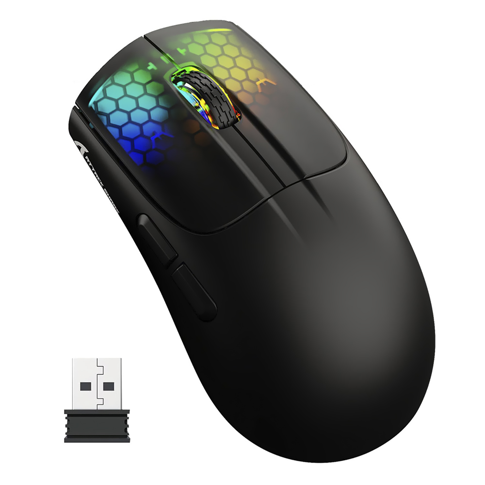Mouse Gamer Attack Shark X5 Wireless / Bluetooth / RGB - Preto (GBT-26245-2010)