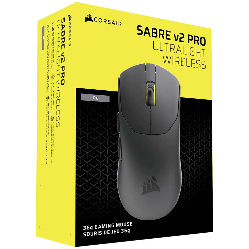 Mouse Gamer Corsair Sabre V2 Pro Ultralight Wireless - Preto (CH-931G000-WW)