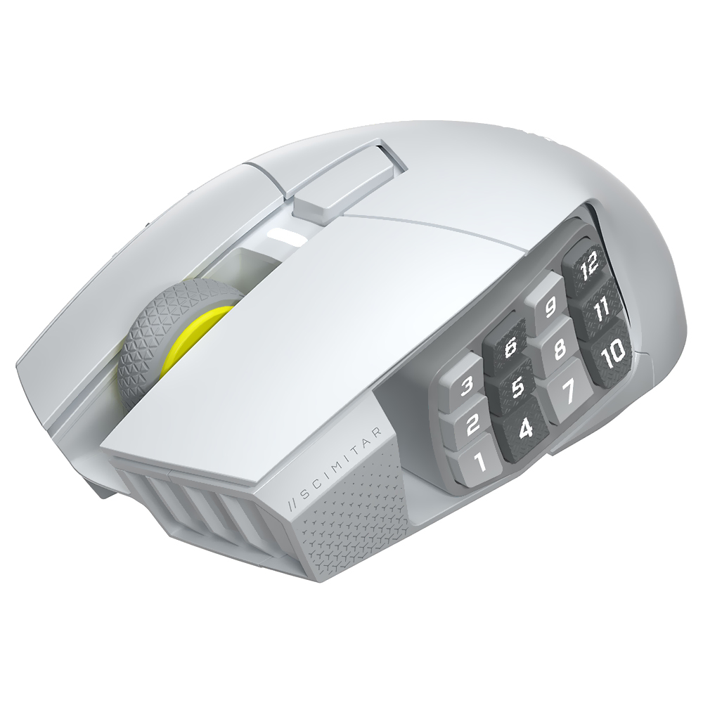 Mouse Gamer Corsair Scimitar Elite SE MMO Wireless - Branco (CH-9314011-WW)