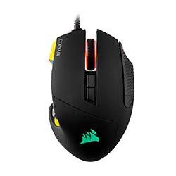 Mouse Gamer Corsair Scimitar Pro USB / RGB - Preto / Amarelo (CH-9304011-NA)