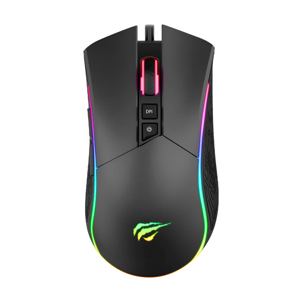 Mouse Gamer Havit Gamenote MS1001S USB / RGB - Preto