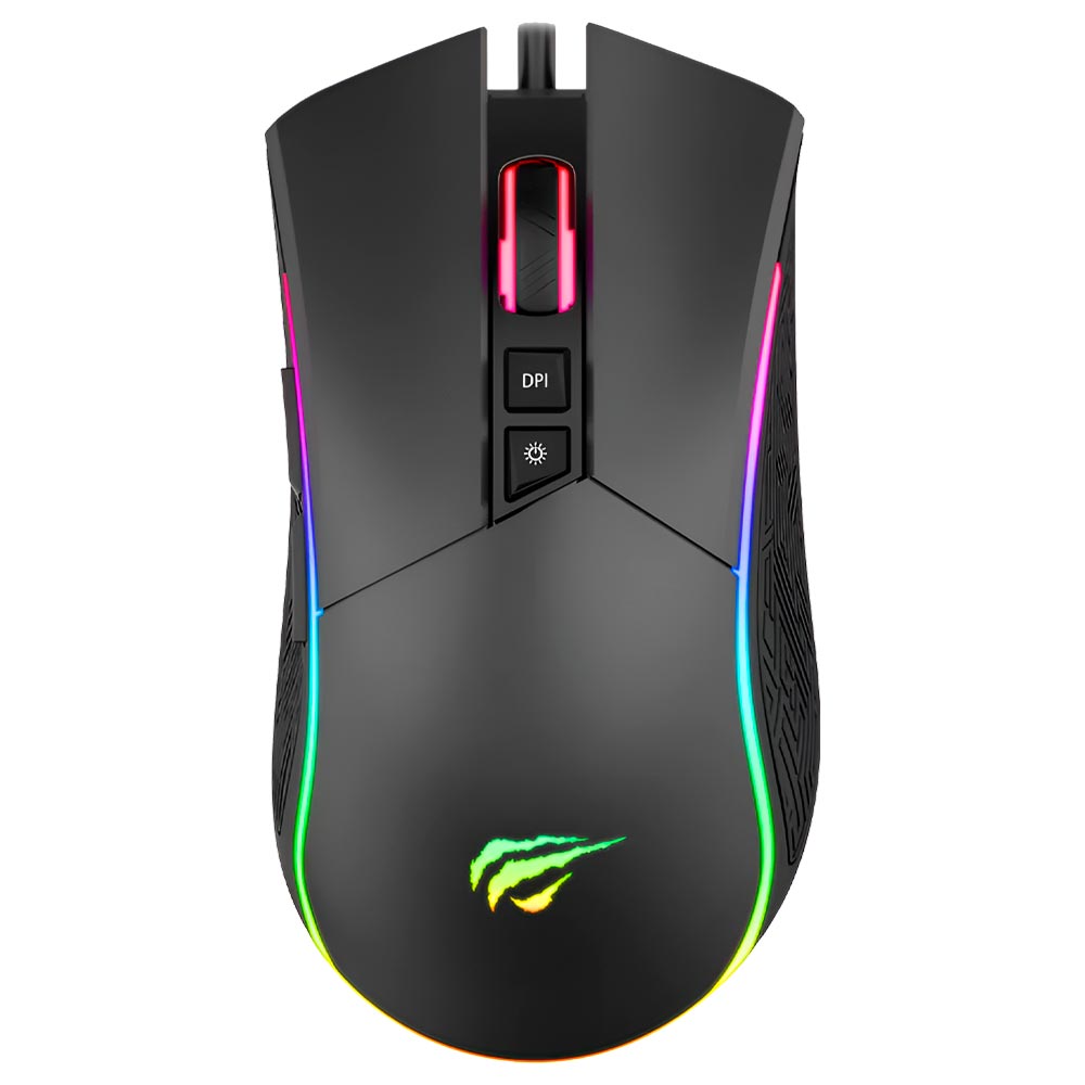 Mouse Gamer Havit Gamenote MS1001S USB / RGB - Preto