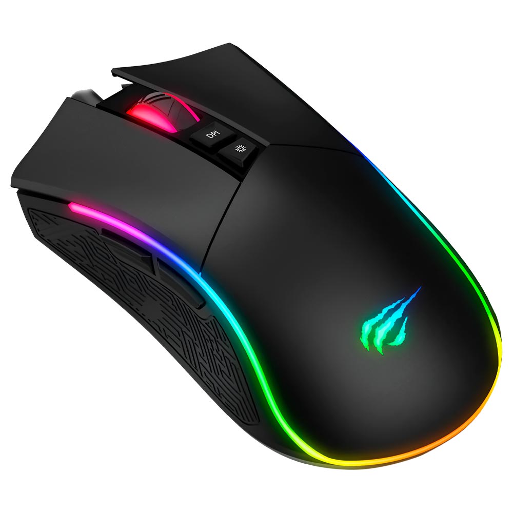 Mouse Gamer Havit Gamenote MS1001S USB / RGB - Preto