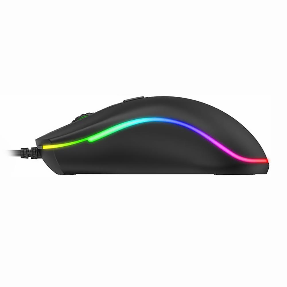 Mouse Gamer Havit HV-MS72 USB / RGB - Preto / Cinza