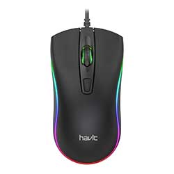 Mouse Gamer Havit HV-MS72 USB / RGB - Preto