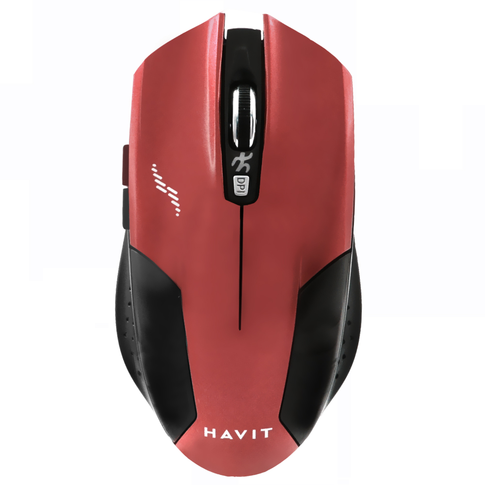 Mouse Gamer Havit HV-MS927GT Wireless - Preto / Vermelho