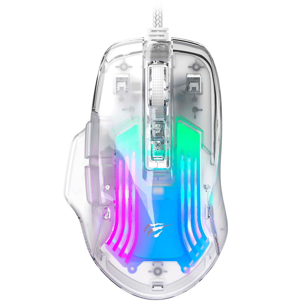 Mouse Gamer Havit MS1011SE GameNote USB / RGB - Transparente