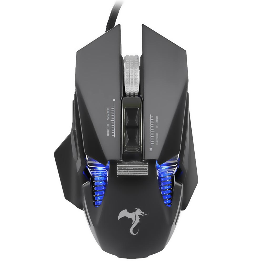 Mouse Gamer Kolke KGM-499 Poseidon USB / LED - Preto