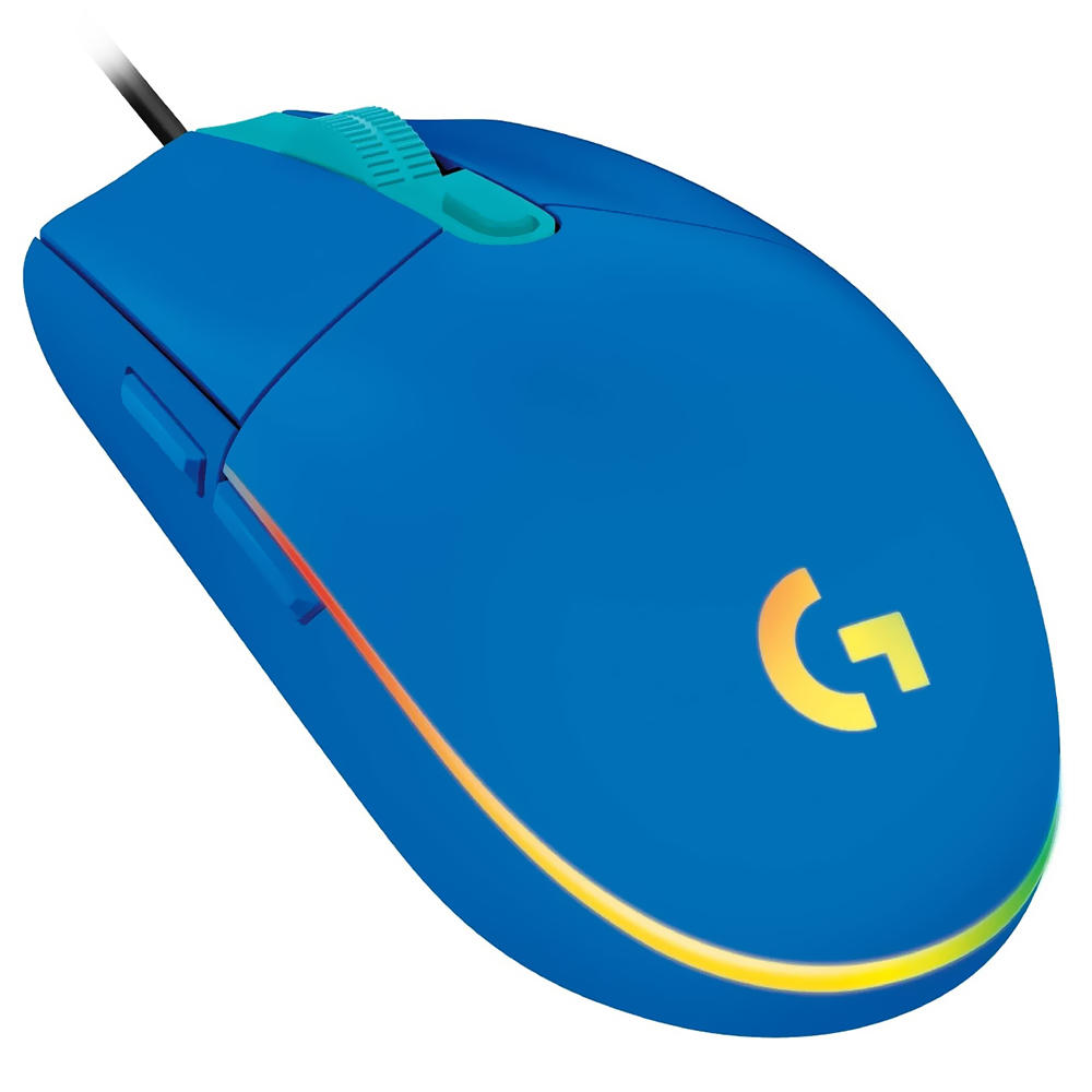 Mouse Gamer Logitech G203 Lightsync USB / RGB - Azul (910-005792)
