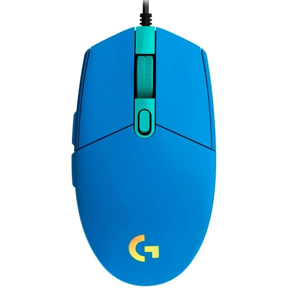 Mouse Gamer Logitech G203 Lightsync USB / RGB - Azul (910-005792)