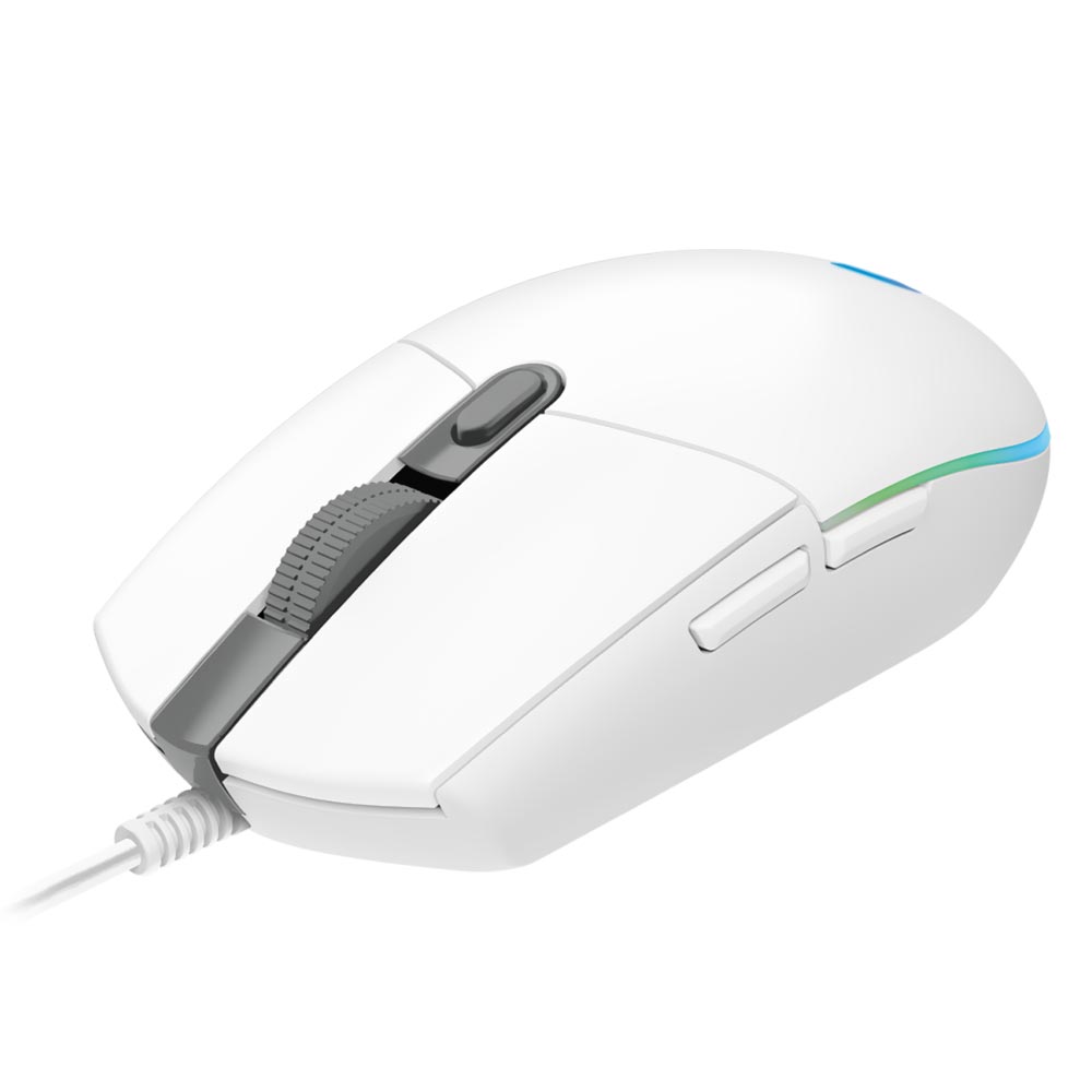 Mouse Gamer Logitech G203 Lightsync USB / RGB - Branco (910-005794)