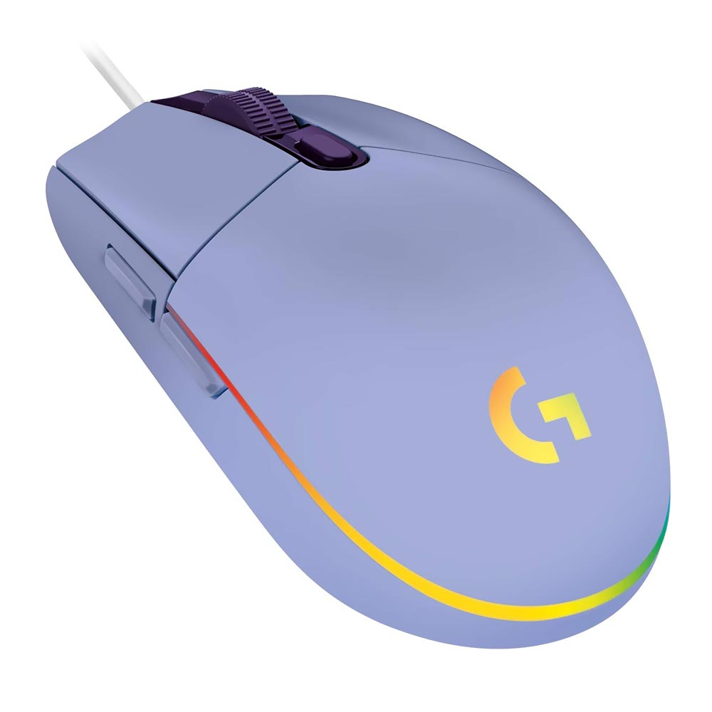 Mouse Gamer Logitech G203 Lightsync USB / RGB - Roxo (910-005852)
