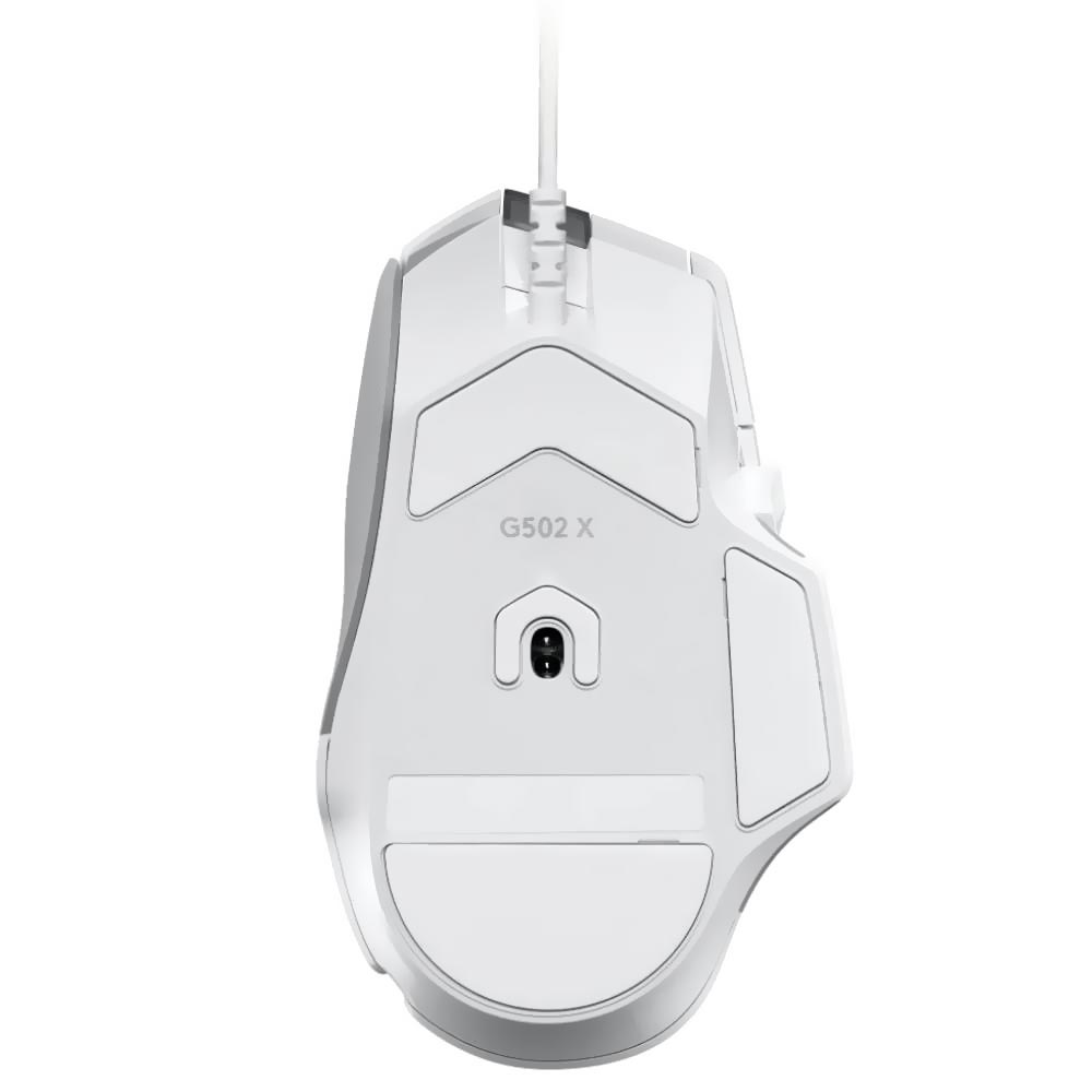 Mouse Gamer Logitech G502 X USB - Branco / Cinza (910-006145)