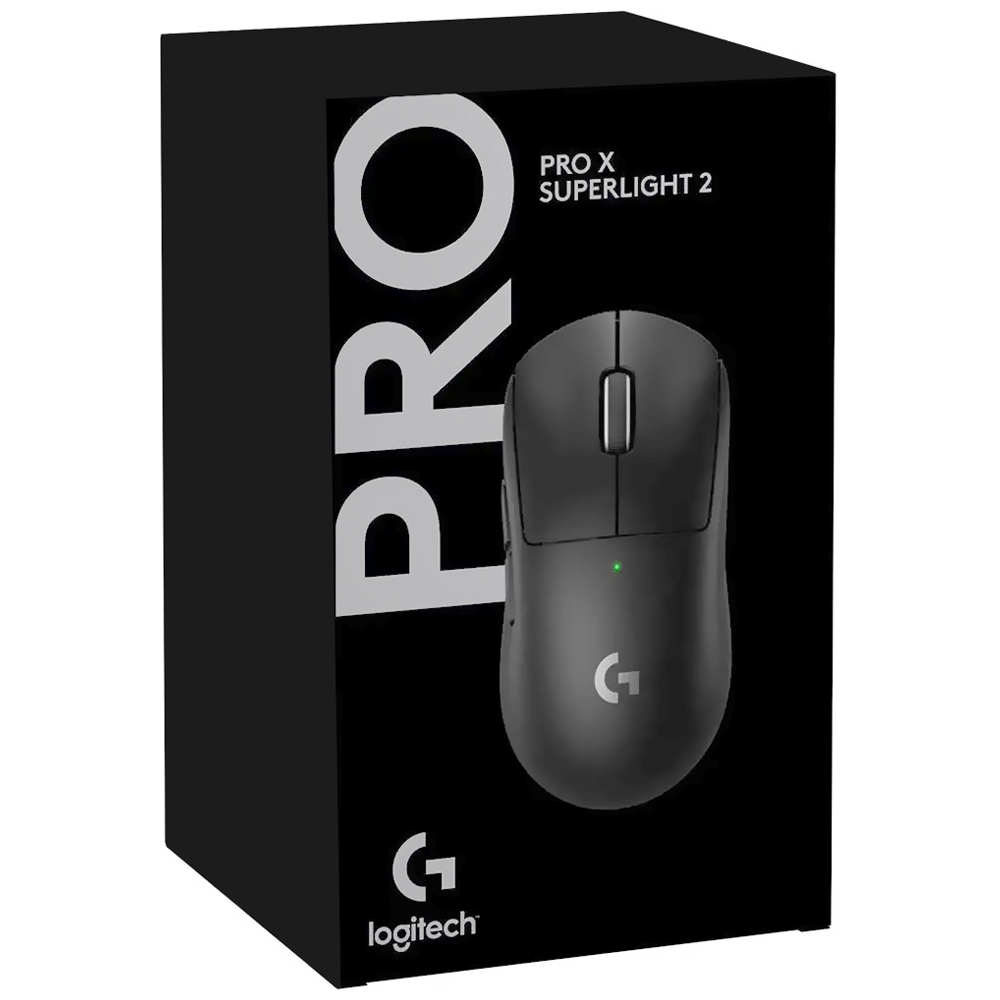 Mouse Gamer Logitech Pro X Superlight 2 Wireless - Preto (910-006629)