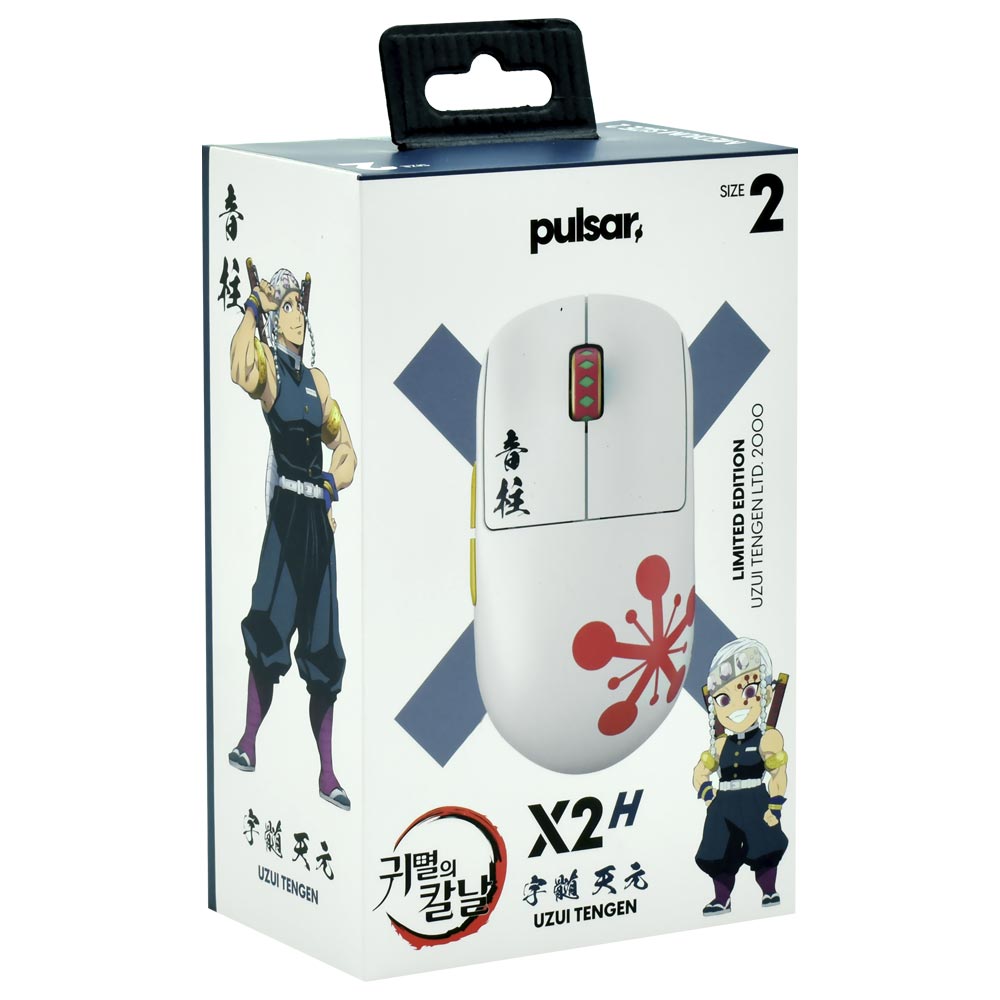 Mouse Gamer Pulsar X2H Uzui Tengen Medium Size2 Wireless - Branco