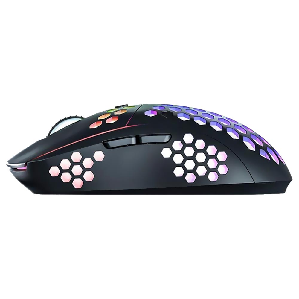 Mouse Gamer Quanta KRAB KBGMD30 Shadow Wireless / RGB - Preto