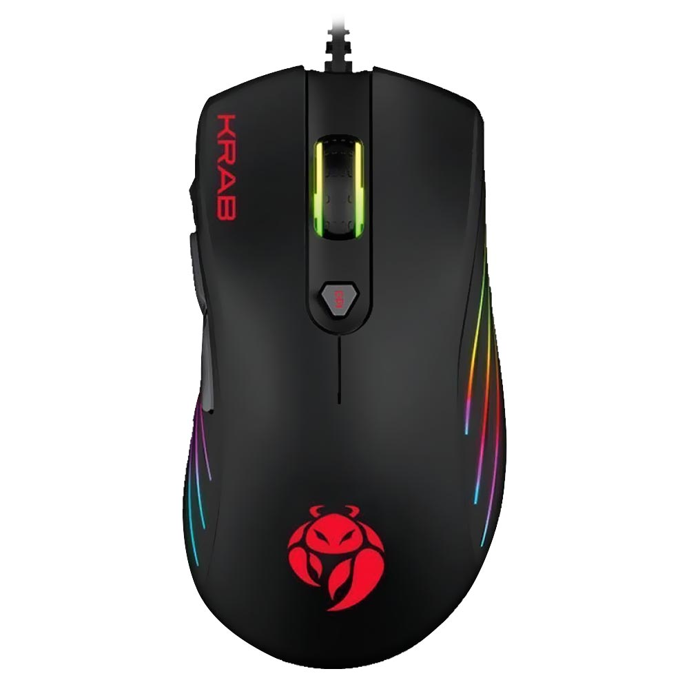 Mouse Gamer Quanta KRAB KBGMR20 Specter USB / RGB - Preto