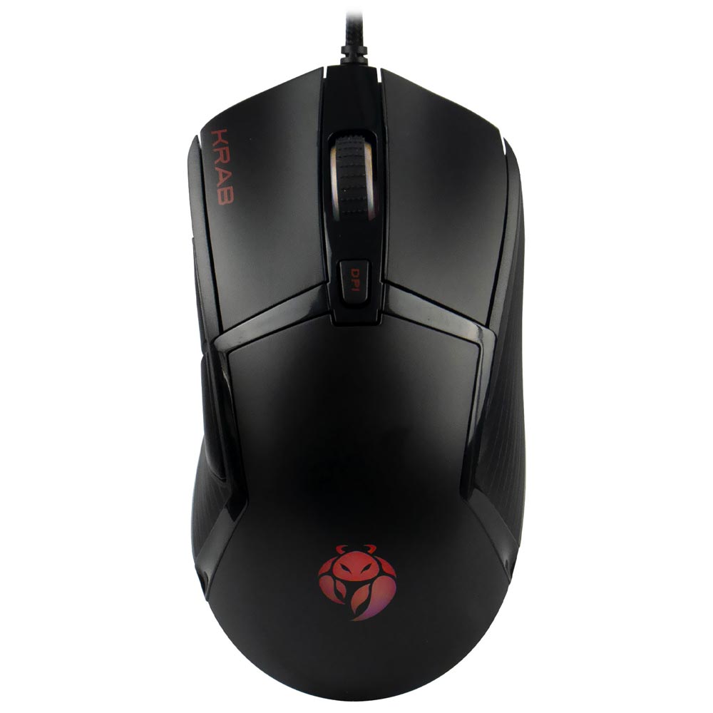 Mouse Gamer Quanta KRAB KBGMR50 Chimera USB / RGB - Preto