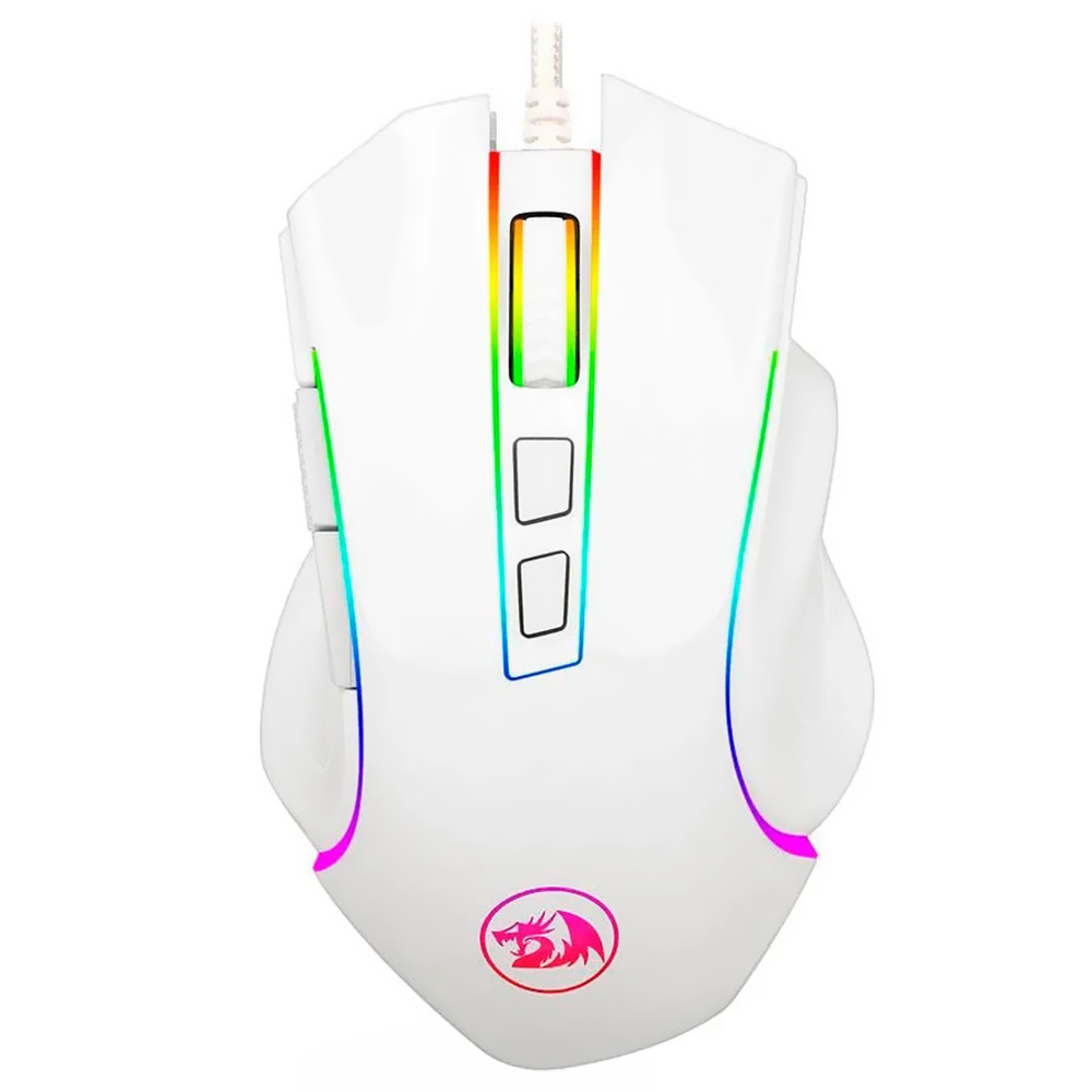 Mouse Gamer Redragon Griffin M607W USB / RGB - Branco