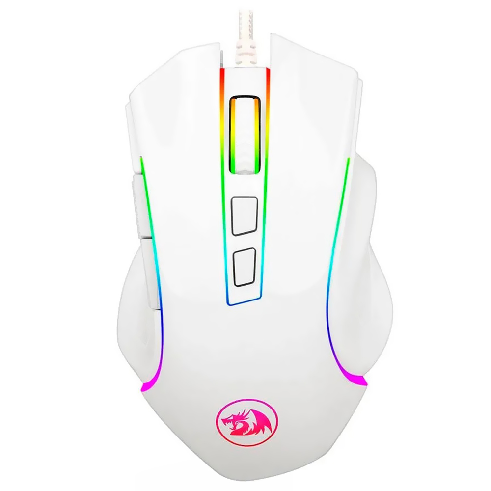 Mouse Gamer Redragon Griffin M607W USB / RGB - Branco