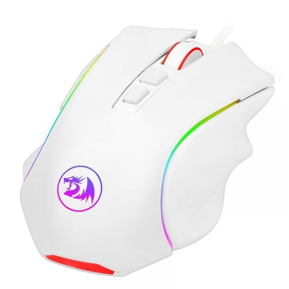 Mouse Gamer Redragon Griffin M607W USB / RGB - Branco